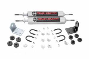 Rough Country - 8733630 | N3 Steering Stabilizer | Dual | Ford Bronco/F-100 4WD (1977-1979)