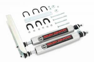Rough Country - 8733830 | N3 Steering Stabilizer | Dual | Ford Bronco/F-150/F-250 (1980-1998)