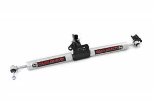 Rough Country - 8749630 | N3 Steering Stabilizer | Dual | 4 Inch Lift | Jeep Grand Cherokee WJ (99-04)