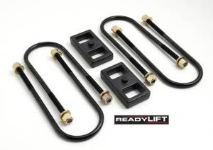 ReadyLIFT Suspensions - 66-1201 | ReadyLift 1 Inch Rear Block & U Bolt Kit (2003-2013 Ram 2500, 2003-2024 Ram 3500 w/o Overload)