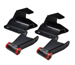 DJM Suspension - HS1130-4 | DJM Suspension 4 Inch Rear Hanger & Shackle Kit (1965-1972 F100 Pickup 2WD)