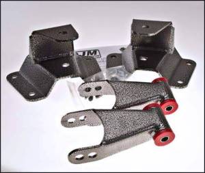 DJM Suspension - HS3097-4 | DJM Suspension 4 Inch Rear Hanger & Shackle Kit (1997-2003 F150 Pickup 2WD)
