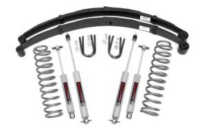 Rough Country - 630N2 | Rough Country 3 Inch Suspension Lift Kit with Premium N3 Shocks Rear Leafs (1984-2001 Cherokee XJ 2WD/4WD)