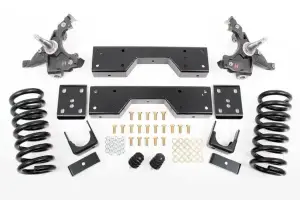 McGaughys Suspension Parts - 33137 | McGaughys 4 Inch Front / 6 Inch Rear Lowering Kit 1988-1998 GM 1500 Truck HD 2WD