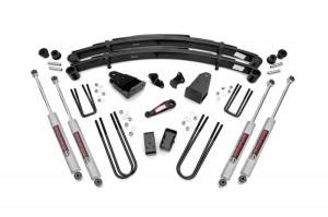 Rough Country - 490-87UP30 | Rough Country 4 Inch Lift Kit For Ford F-250 4WD (1987-1997) | Premium N3 Shocks
