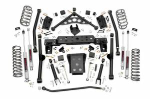 Rough Country - 90820 | 4 Inch Jeep Long Arm Suspension Lift Kit (99-04 Grand Cherokee WJ)
