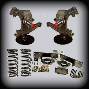 DJM Suspension - DJM2057-57 | DJM Suspension 5 Inch Front / 7 Inch Rear Lowering Kit for 1992-1999 C2500, C3500 Pickup 2WD (Shocks Included)