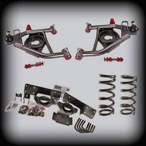 DJM Suspension - DJM2555-46 | DJM Suspension 4 Inch Front / 6 Inch Rear Lowering Kit for 1988-1998 C1500 Pickup 2WD (Shocks Included)
