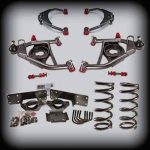 DJM Suspension - DJM2555-46+ | DJM Suspension 4 Inch Front / 6 Inch Rear Lowering Kit for 1988-1998 C1500 Pickup 2WD (Shocks Included)