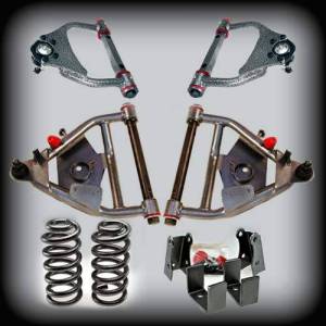 DJM Suspension - DJM2456-55+ | DJM Suspension 5 Inch Front / 5 Inch Rear Lowering Kit for 1973-1987 C10 Pickup 2WD (Shocks Included)