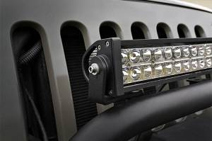 Rough Country - 70208 | Rough Country 20 Inch LED Light Bar Bumper Hoop Mounts For Jeep Wrangler TJ / Wrangler YJ