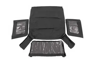 Rough Country - RC85460.35 | Rough Country Replacement Soft Top For Jeep Wrangler JK | Black Denim, 2 Door