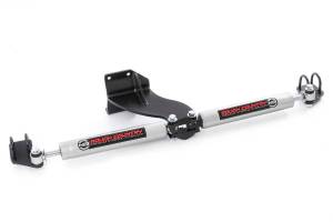 Rough Country - 8749430 | Rough Country N3 Steering Stabilizer Dual, 2.5-8 Inch Lifted For Ram 2500/3500