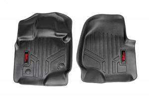 Rough Country - M-5151 | Rough Country Floor Mats For Ford F-150 (2015-2024) / Lighting (2022-2024) / Raptor (2017-2024) / Tremor (2021-2024) | Front Row, Front Bucket Seats, No Factory Under Seat Storage