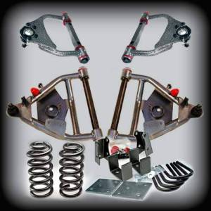 DJM Suspension - DJM2456-55+LTD | DJM Suspension 5 Inch Front / 5 Inch Rear Lowering Kit for 1973-1987 C10 Pickup 2WD (Shocks Included)