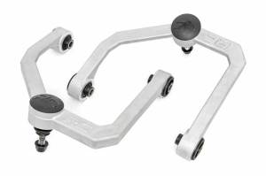 Rough Country - 83401A | Rough Country Forged Upper Control Arms For Nissan Titan (2004-2024) | With 2-3 Inch Lift, Aluminum Finish