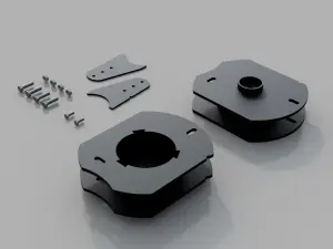 Traxda - 605042AIR | Traxda 2 Inch Rear Leveling Kit For Dodge Ram 2500 4WD With Air Bag | Rear Only