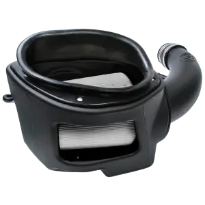 S&B Filters - 75-5084D | S&B Filters Cold Air Intake (2007-2011 Wrangler JK 3.8L) Dry Extendable White