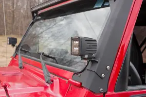 Rough Country - 70046 | Jeep Lower A-Pillar Light Mounts (97-06 Wrangler TJ)