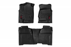 Rough Country - M-21513 | Rough Country Floor Mats For Chevrolet Colorado / GMC Canyon (2015-2022) | Front & Second Row, Crew Cab