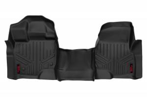 Rough Country - M-5115 | Rough Country Floor Mats For Ford F-150 (2015-2024) / Lighting (2022-2024) / Raptor (2017-2024) | Front Row, Front Bench Seat, Crew Cab