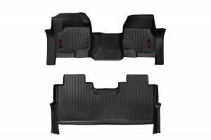 Rough Country - M-51173 | Rough Country Floor Mats For Ford F-250/F-350 Super Duty | First & Second Row, Front Row Bench Seat