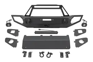 Rough Country - 10585 | Rough Country Front Winch Bumper For Jeep Gladiator JT / Wrangler JK & JL / Wrangler Unlimited JK & JL | Bumper Only