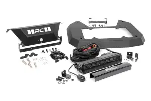 Rough Country - 10584 | Rough Country Spare Tire Carrier Delete Kit For Jeep Wrangler JL / Wrangler Unlimited JL | Black Series Light Bar