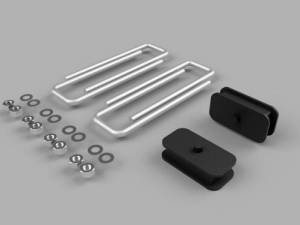 Traxda - 705016 | Traxda 1.0 Inch Rear Block and U Bolt Kit (2005-2024 Frontier 2WD/4WD, 2009-2013 Equator 2WD/4WD)