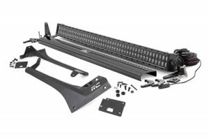 Rough Country - 70069 | Rough Country LED Light Kit For Jeep Gladiator JT / Wrangler JL | Black Series, Dual Row