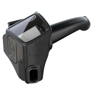 S&B Filters - 75-5136D | S&B  Filters Cold Air Intake (2020-2024 Silverado, Sierra 2500 HD, 3500 HD 6.6L L5P Duramax) Dry Extendable White