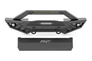 Rough Country - 10645A | Rough Country Front Winch Bumper Front Winch Bumper Jeep Gladiator JT, Wrangler JK & JL, Wrangler Unlimited JK & JL 4WD
