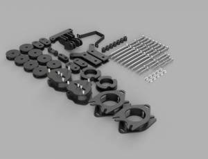 Traxda - 222060 | Traxda 3.5 Inch Front / 3.0 Inch Rear Suspension Lift Kit (2017-2024 Rdigeline 2WD/4WD/AWD, 2016-2022 Pilot 2WD/4WD/AWD, 2016-2024 Passport 2WD/4WD/AWD)