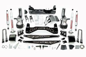 McGaughys Suspension Parts - 50797 | mcGaughys 7 to 9 inch Premium Black Stainless Steel Lift Kit 2019-2025 GM Truck 1500 4WD