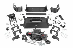 Rough Country - 51059 | Rough Country Hidden Winch Mount Ford Bronco 4WD | With PRO12000S Winch