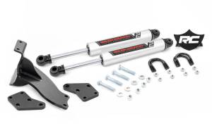 Rough Country - 8749470 | Rough Country V2 Steering Stabilizer, Dual, 2.5-8 Inch Lifted For Ram 2500/3500