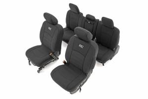 Rough Country - 91041 | Rough Country Seat Covers For Ram 1500 | First & Second Row
