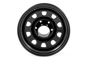 Rough Country - RC158545 | Rough Country Steel Wheel Black | 15x8 | 5x4.5 | 3.30 Bore | -19