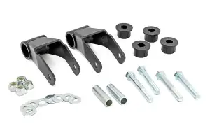 Rough Country - 1104 | Rough Country 0.75 Inch Boomerang Lift Shackles (1984-2001 Cherokee XK 2WD/4WD)