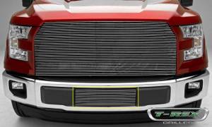 T-Rex Billet - 25573 | T-Rex Billet Series Bumper Grille | Horizontal | Aluminum | Polished | 1 Pc | Insert