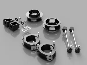 Traxda - 906030 | Traxda 2.0 Inch Front/ 1.8 inch Rear With Sway Bar Links & Shock Brackets Lift Kit For Toyota Sienna FWD/4WD