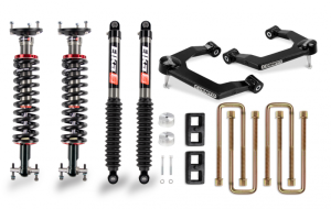 Cognito Motorsports - 210-P1137 | Cognito 3 Inch Performance Leveling Lift Kit With Elka 2.0 IFP Shocks (Silverado, Sierra 1500 2WD/4WD)