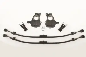 McGaughys Suspension Parts - 34300 | McGaughys 2 Inch Front / 4 Inch Rear Lowering Kit 2014-2018 GM 1500 Trucks w/ Aluminum or Stamped Steel Control Arms