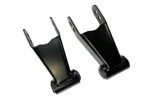 McGaughys Suspension Parts - 33220 | McGaughys 1 to 2 Inch Drop Shackles 2020-2025 GM 2500/3500 Trucks 2WD/4WD