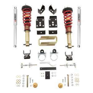 Belltech - 1000SPC | Belltech 1 to 3 Inch Front / 5.5 Inch Rear Complete Lowering Kit with Height Adjustable Coilovers (2015-2020 F150 2WD/4WD)