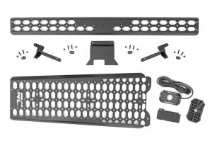 Rough Country - 51124 | Rough Country Molle Mounting Panel (2021-2024 Bronco 4 Door 4WD | With Overhead Dome Light)