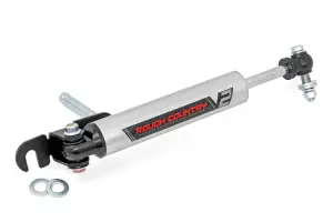Rough Country - 8730170 | Rough Country V2 Steering Stabilizer Chevrolet Silverado / GMC Sierra 2500 HD & 3500 HD 4WD