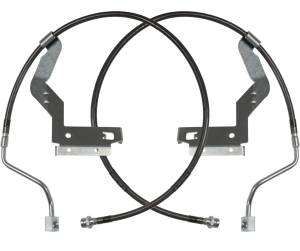 Carli Suspension - CS-FORDBBL-LVL-17-F | Carli Suspension Front Extended Stainless Steel Brake Lines For Ford F-250/F-350 4WD