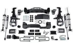 BDS Suspension - BDS1902FSR | BDS Suspension 4 Inch Lift Kit With Fox 2.0 Strut For Ford F-150 4WD | Rear 2 Inch Block Kit