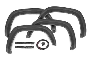 Rough Country - S-T11621 | Rough Country Sport Fender Flare For Toyota Tacoma 2/4WD (2016-2023) | Flat Black